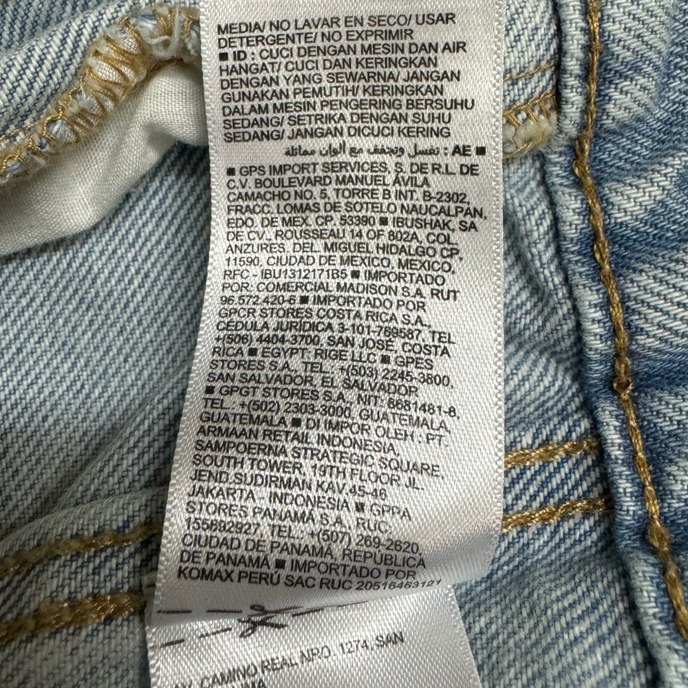 Old Navy jacket women small 100% cotton light wash distressed jean denim blue - Picture 6 of 9